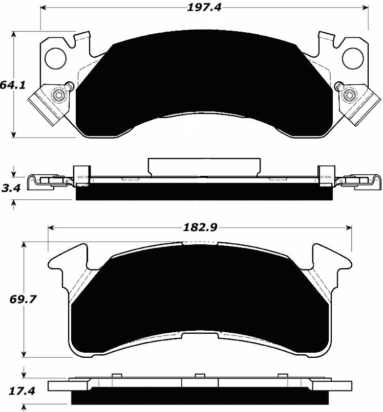 Porterfield Brake Pads for 1991 CHEVROLET SUBURBAN 2500 2WD