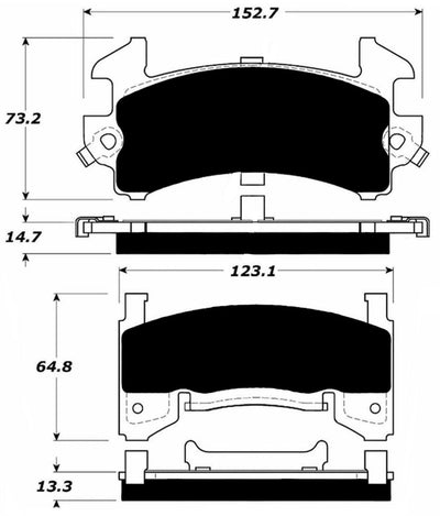 Porterfield Brake Pads for 1993 CHEVROLET S-10 PICKUP 2WD
