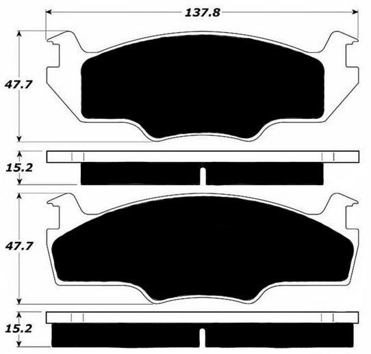 Porterfield Brake Pads for 1981 VOLKSWAGEN RABBIT