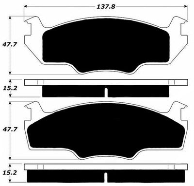 Porterfield Brake Pads for 1981 VOLKSWAGEN RABBIT