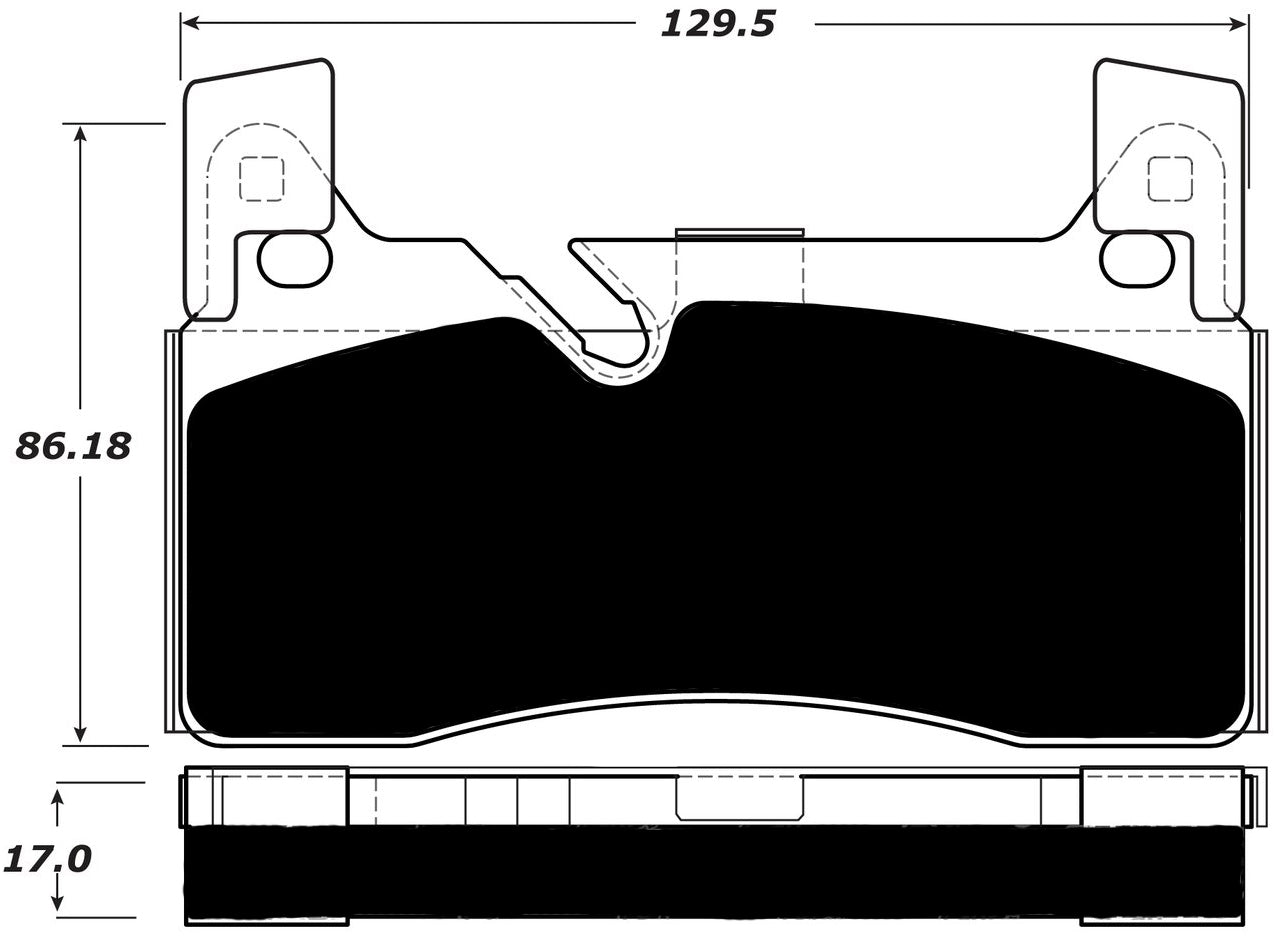 Porterfield Brake Pads for 2012 MERCEDES-BENZ SLS w/Iron Discs