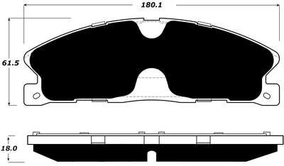 Porterfield Brake Pads for 2014 LINCOLN MKT HD Calipers
