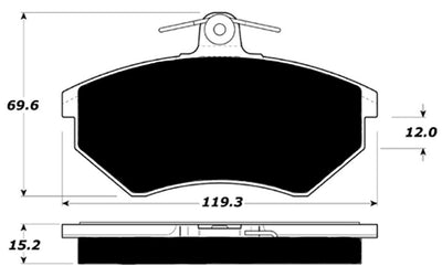 Porterfield Brake Pads for 2002 VOLKSWAGEN CABRIO