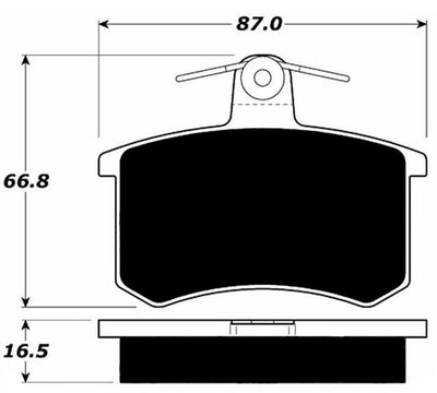 Porterfield Brake Pads for 1987 AUDI 5000
