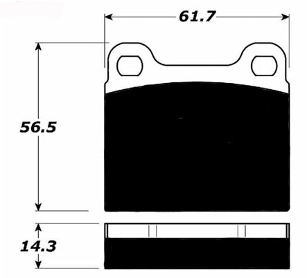 Porterfield Brake Pads for 1964 PORSCHE 912
