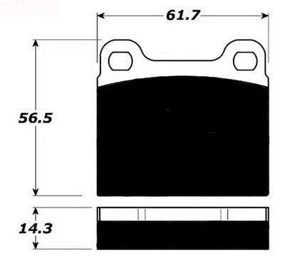 Porterfield Brake Pads for 1964 PORSCHE 912