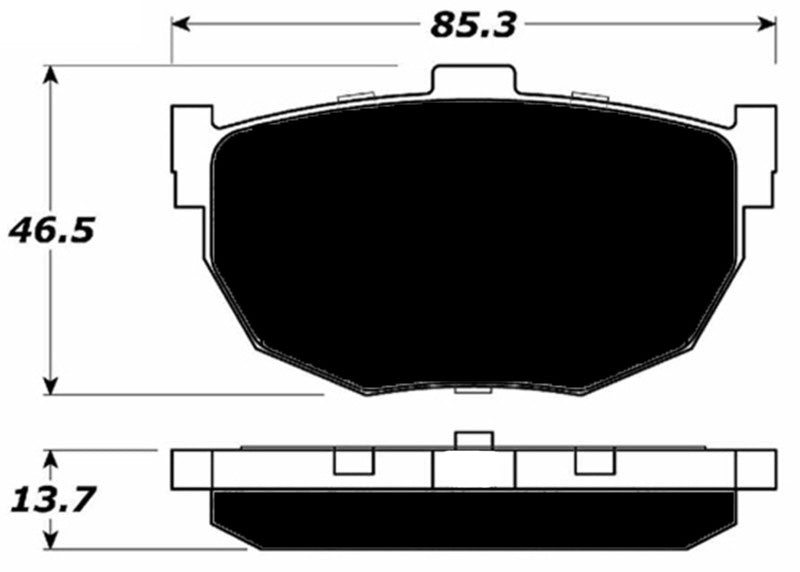 Porterfield Brake Pads for 2008 HYUNDAI TIBURON exc 6 speed M/T