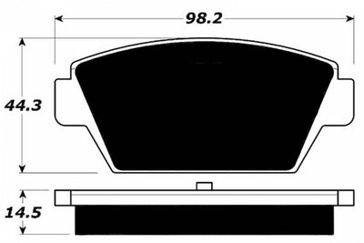Porterfield Brake Pads for 1990 MITSUBISHI Eclipse 2WD Turbo