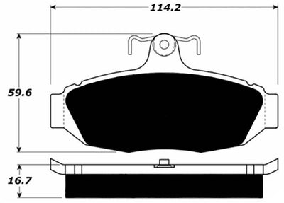 Porterfield Brake Pads for 1991 FORD TAURUS SHO w/steel piston
