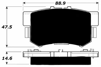 Porterfield Brake Pads for 2007 ACURA TSX