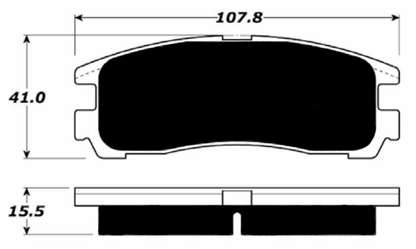 Porterfield Brake Pads for 2008 MITSUBISHI Eclipse 4 Cyl