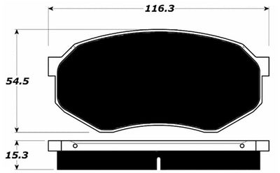 Porterfield Brake Pads for 1988 MITSUBISHI Starion