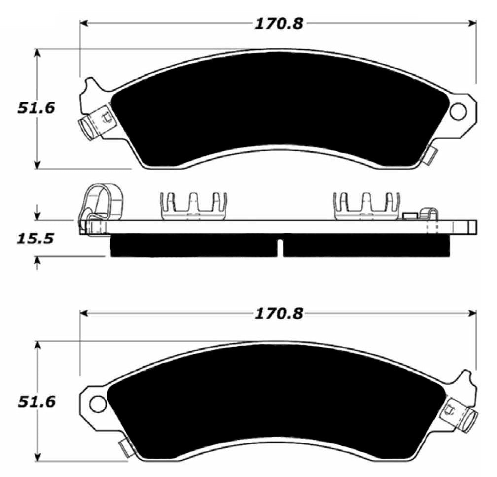 Porterfield Brake Pads for 1987 CHEVROLET CAMARO 1LE