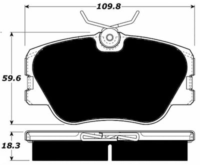 Porterfield Brake Pads for 1986 MERCEDES-BENZ 300E w/o ASR exc. 4MATIC