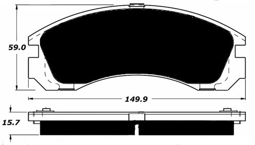 Porterfield Brake Pads for 2013 MITSUBISHI Lancer Ralliart 2.0L Turbo