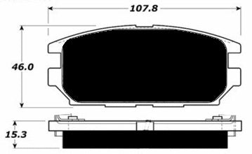 Porterfield Brake Pads for 2009 MITSUBISHI Eclipse V6