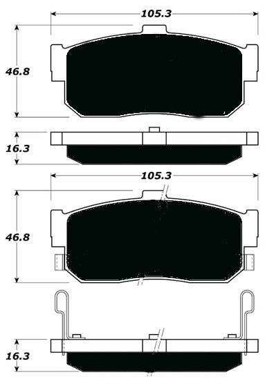 Porterfield Brake Pads for 1996 NISSAN ALTIMA