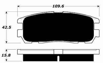 Porterfield Brake Pads for 1997 HONDA PASSPORT 6cyl