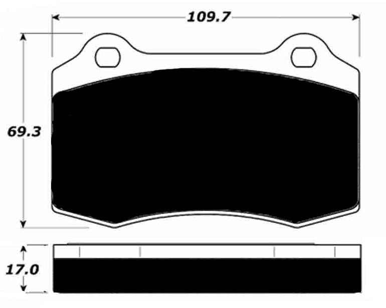 Porterfield Brake Pads for 2002 DODGE VIPER