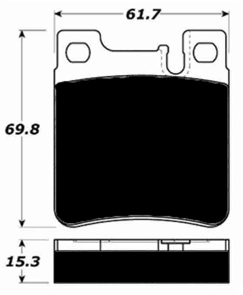 Porterfield Brake Pads for 1993 MERCEDES-BENZ 600SEL