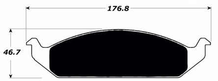 Porterfield Brake Pads for 1996 PLYMOUTH BREEZE w/rear drums