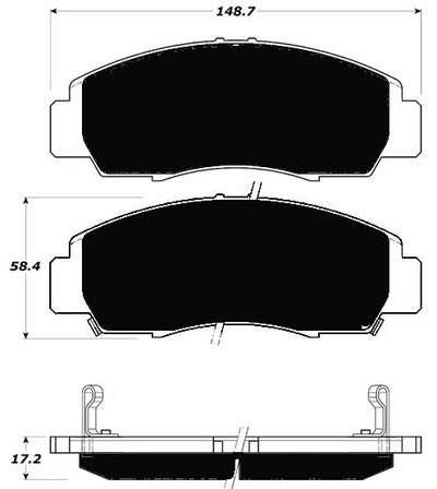 Porterfield Brake Pads for 2008 ACURA TSX