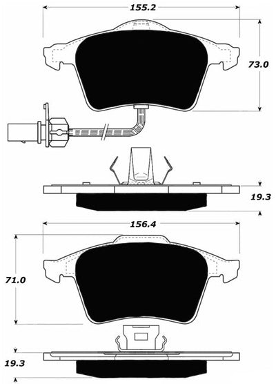 Porterfield Brake Pads for 2011 AUDI A6 Quattro - Turbo 3.0L