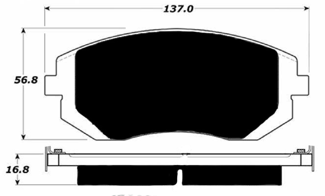 Porterfield Brake Pads for 2009 SUBARU FORESTER 2.5X