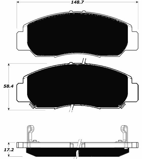 Porterfield Brake Pads for 2006 HONDA ACCORD Sedan V6
