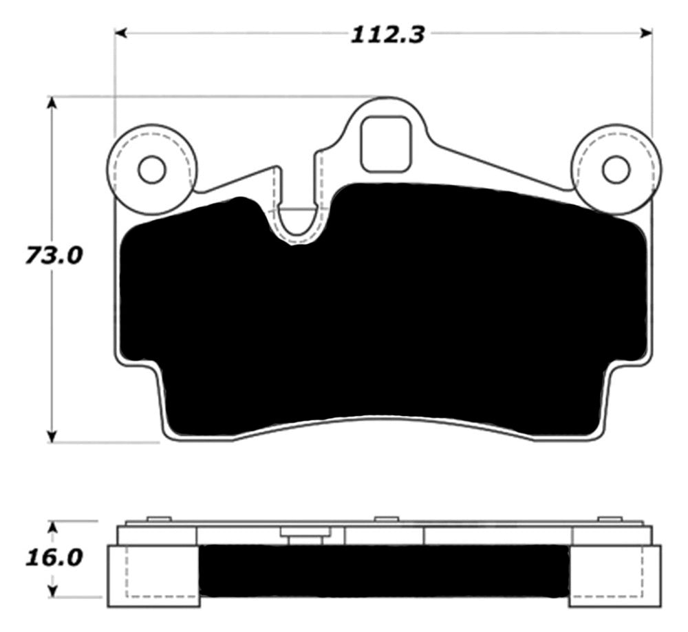 Porterfield Brake Pads for 2007 PORSCHE CAYENNE w/350mm Front Rotor