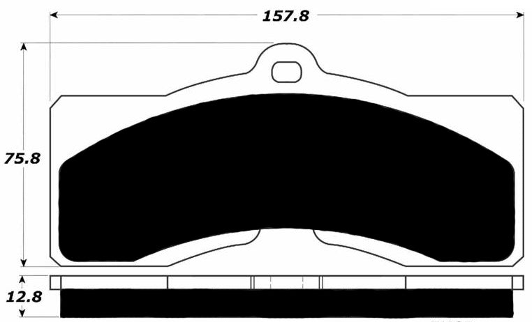 Porterfield Brake Pads for 1982 CHEVROLET CORVETTE Single Pin