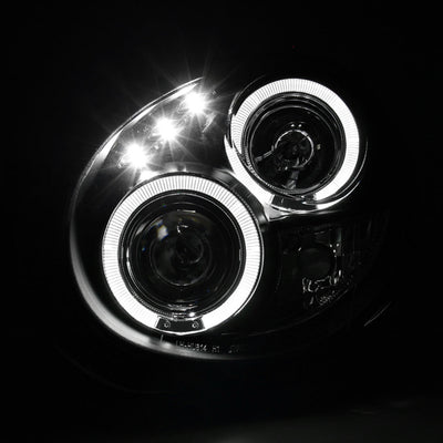 Spec-D 02-03 Subaru Impreza Halo Projector Headlights Black