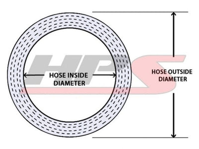 HPS 1/4" ID Clear High Temp Reinforced Silicone Heater Hose Tubing, 6mm ID