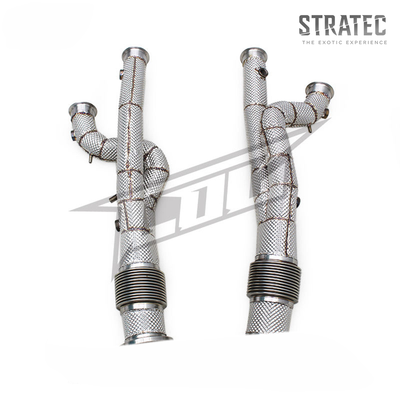 Straight Through Exhaust Downpipe System for Lamborghini Aventador SVJ Ultimae