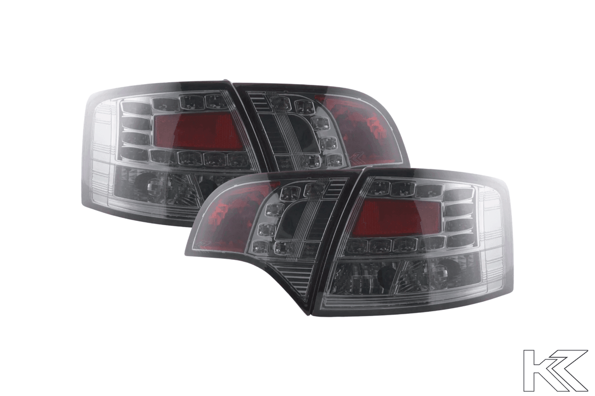 Audi A4 (B7/8E) Avant Chrome Smoke LED Taillights Set (2004-2008)