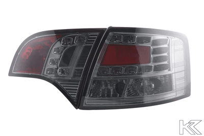 Audi A4 (B7/8E) Avant Chrome Smoke LED Taillights Set (2004-2008)
