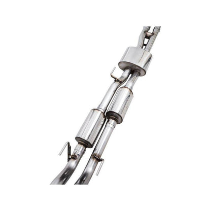 AWE 2016-2023 Toyota Tacoma 0FG Catback Exhaust w/ BashGuard - Dual Diamond Black Tips