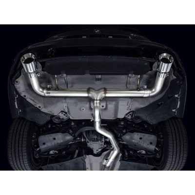 AWE 19-23 BMW 330i / 21-23 BMW 430i Base G2X Track Edition Axle Back Exhaust - Chrome Silver