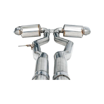 AWE 2020 Toyota Supra A90 Non-Resonated Touring Edition Exhaust - 5in Chrome Silver Tips