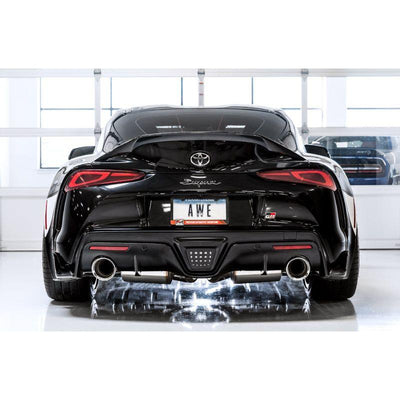 AWE 2020+ Toyota Supra A90 Non-Resonated Touring Edition Exhaust - 5in Diamond Black Tips