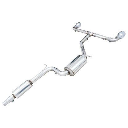 AWE 2022 VW GTI MK8 Touring Edition Exhaust - Chrome Silver Tips