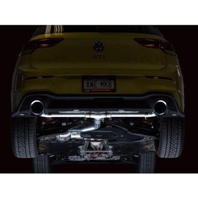 AWE 2022 VW GTI MK8 Touring Edition Exhaust - Chrome Silver Tips