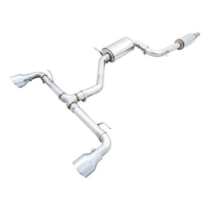 AWE 2022 VW GTI MK8 Touring Edition Exhaust - Chrome Silver Tips