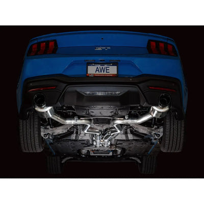 AWE 2024 Ford Mustang GT Fastback S650 RWD Touring Catback Exhaust w/ Dual Diamond Black Tips