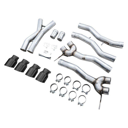 AWE Track Edition Catback Exhaust for BMW G8X M3/M4 - Diamond Black Tips