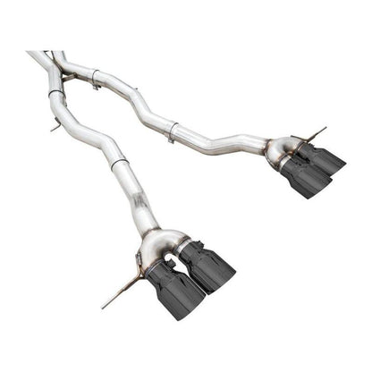 AWE Track Edition Catback Exhaust for BMW G8X M3/M4 - Diamond Black Tips