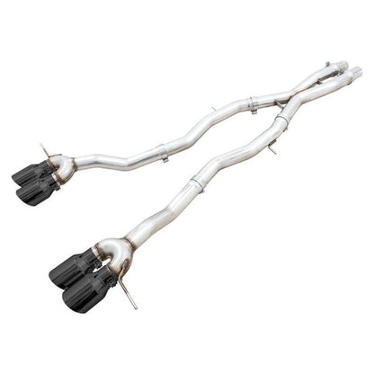 AWE Track Edition Catback Exhaust for BMW G8X M3/M4 - Diamond Black Tips
