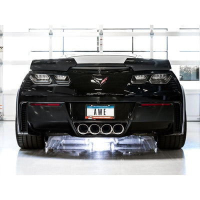 AWE Tuning 14-19 Chevy Corvette C7 Z06/ZR1 (w/o AFM) Track Edition Axle-Back Exhaust w/Chrome Tips