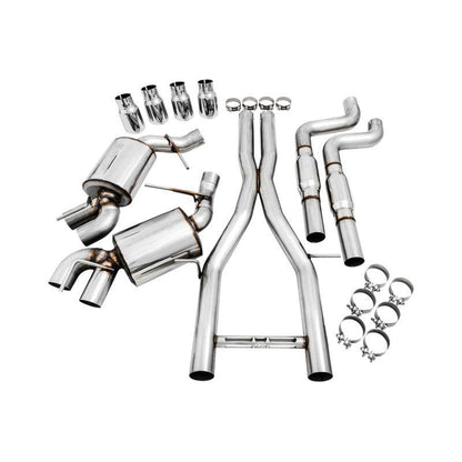 AWE Tuning 16-19 Chevy Camaro SS Res Cat-Back Exhaust -Touring Edition (Quad Chrome Silver Tips)