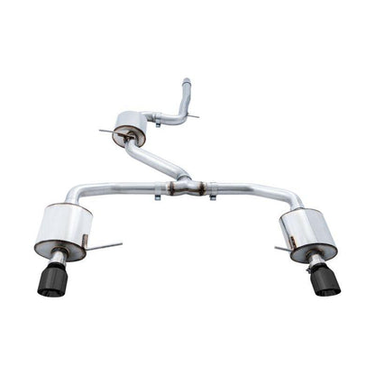 AWE Tuning 18-21 Volkswagen Jetta GLI Mk7 Touring Exhaust - Diamond Black Tips (Fits High-Flow DP)